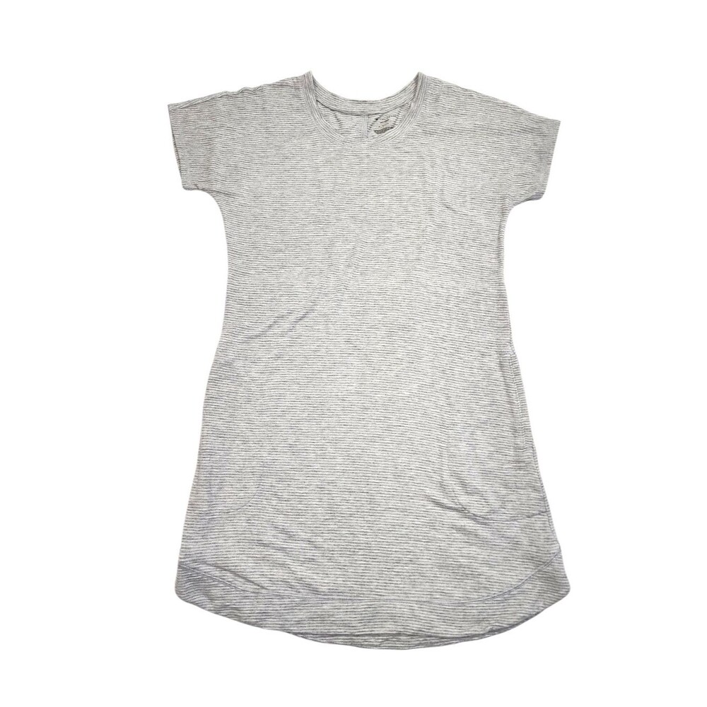 tek gear Gray Striped Mini Dress Pockets Size M
